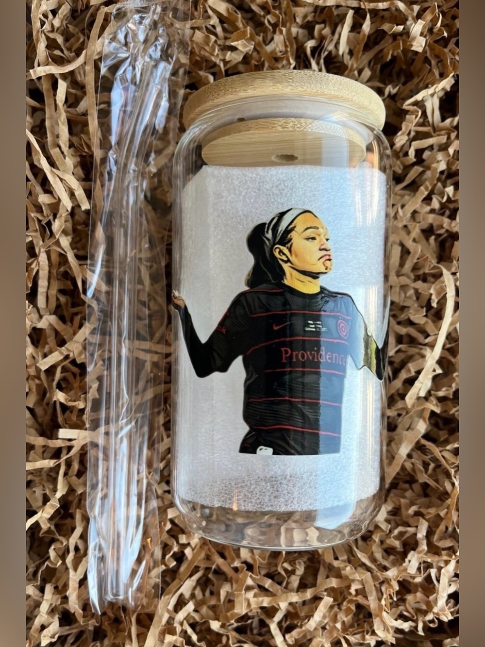 Sophia Smith Portland Thorns US Women’s Girls Soccer Football 16oz Glass Tumbler